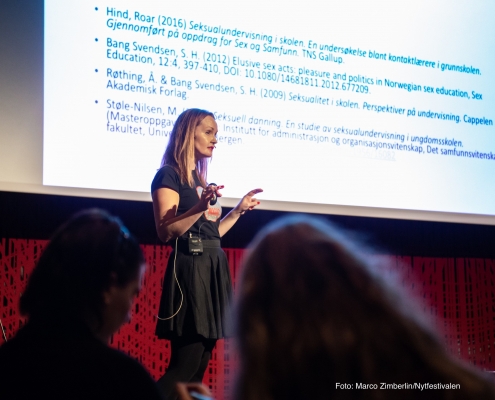 Marianne Støle-Nilsen, Sex og Politikk. Foto: Marco Zimberlin/Nytfestivalen