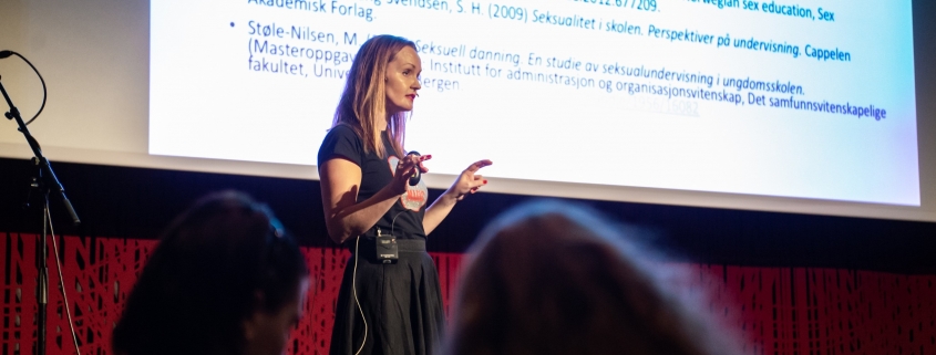 Marianne Støle-Nilsen, Sex og Politikk. Foto: Marco Zimberlin/Nytfestivalen